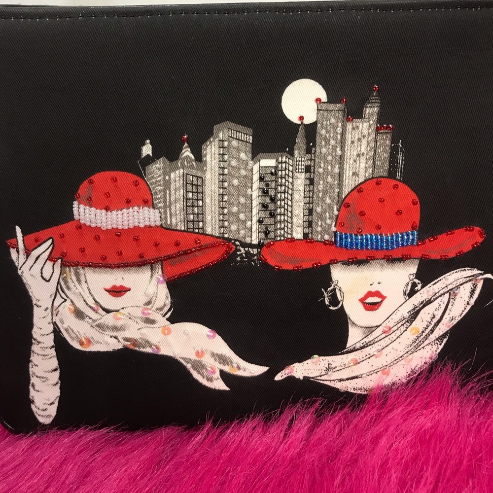 Diva Red Hat Ladies Print Purse - super cute 💃🏻